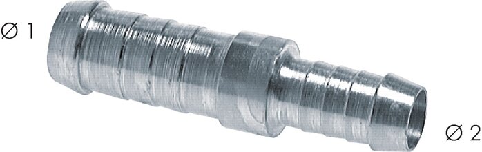 Exemplary representation: straight hose connector