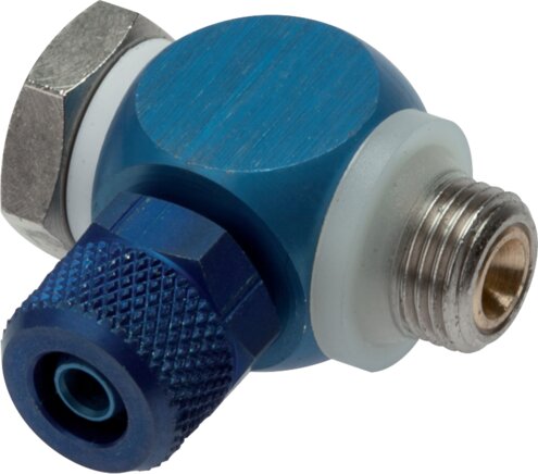 Exemplary representation: Throttle check valve with slotted screw